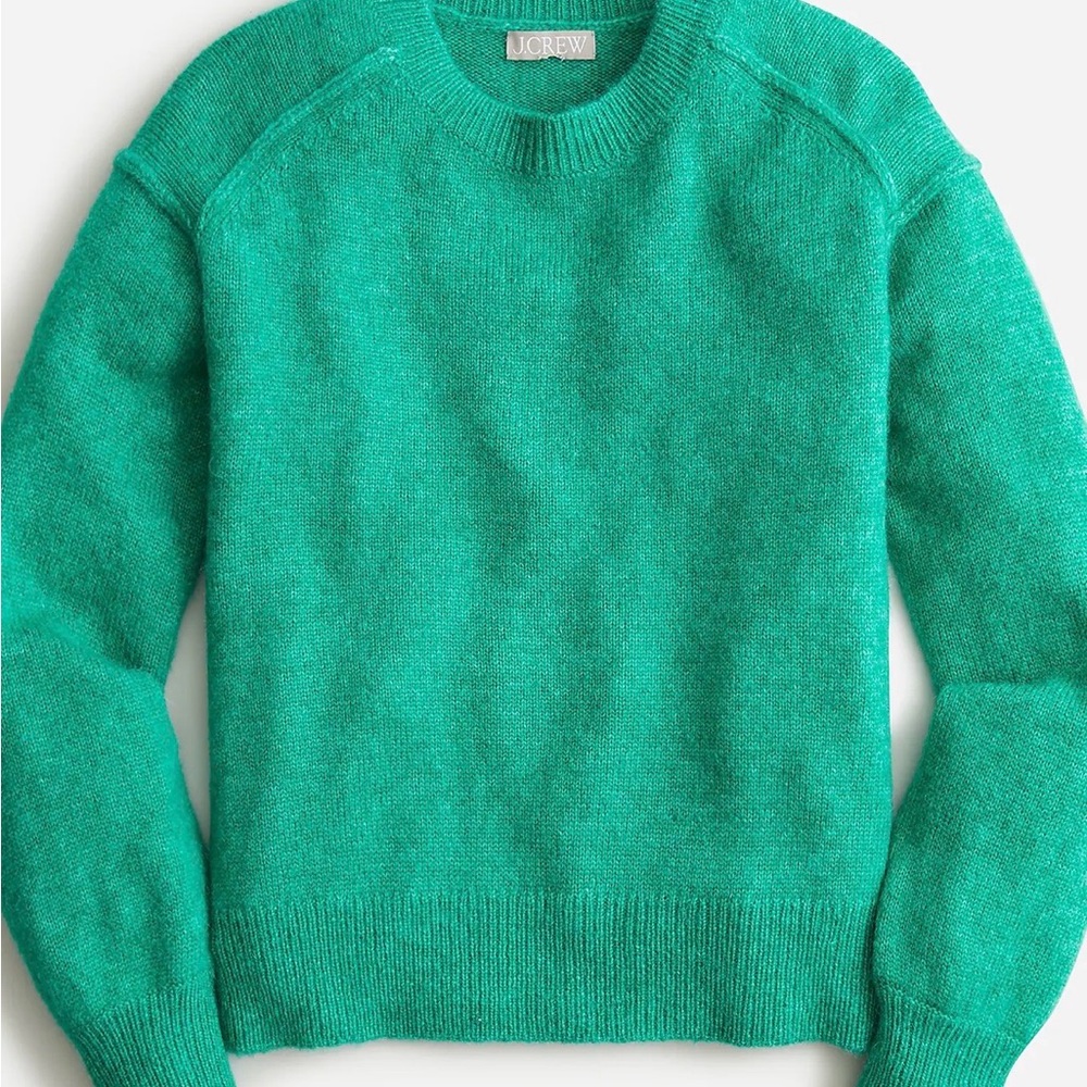 J. Crew Women's Crewneck Sweater in Teal Green